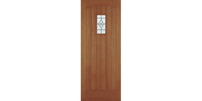 LPD Cottage-Style 1 Light Glazed Unfinished Hardwood Front Door