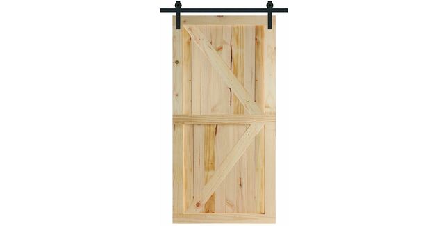 Door Giant Knotty Pine Top Mounted Internal Sliding Barn Door - 2134mm x 970mm