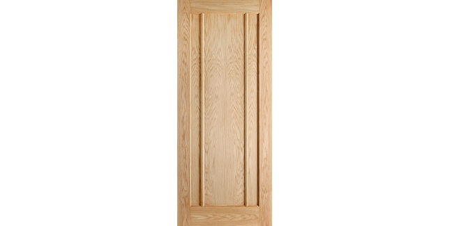 LPD Lincoln Traditional 3 Panel Unfinished Oak FD30 Internal Fire Door