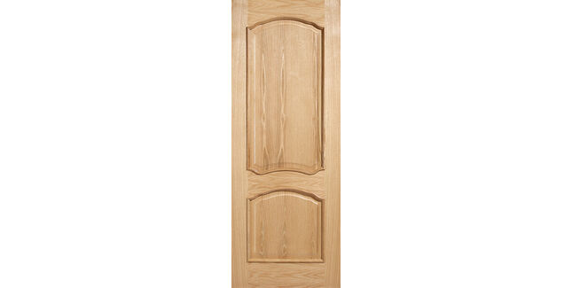 LPD Louis RM2S 2 Panel Unfinished Oak Internal Door (Raised Edge Mouldings)