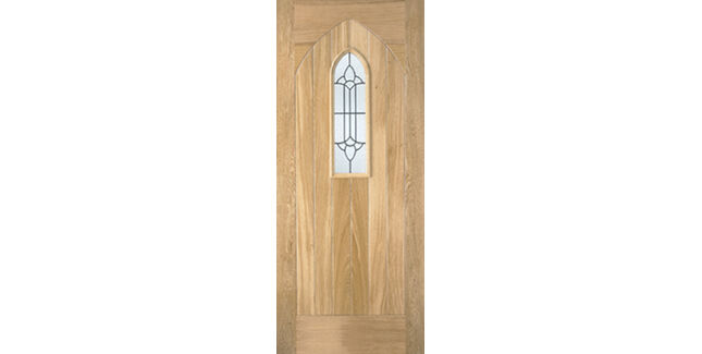 LPD Westminster Unfinished Oak Glazed Front Door