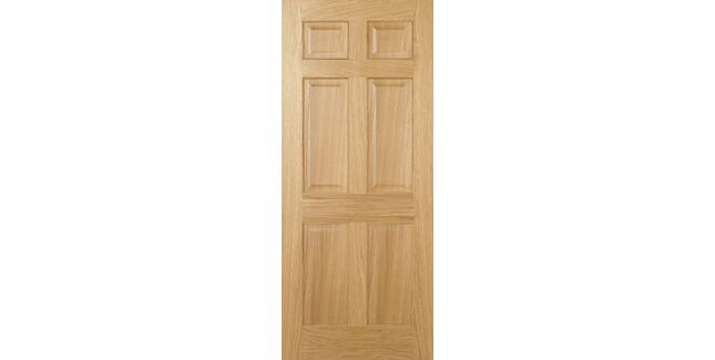 LPD Regency Traditional 6 Panel Pre-Finished Oak FD30 Internal Fire Door