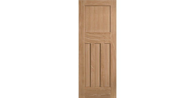 LPD DX 30s Style 4 Panel Unfinished Oak Solid Internal Door