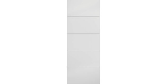 LPD Modern Ladder-Style 5 Panel White Primed Internal Door