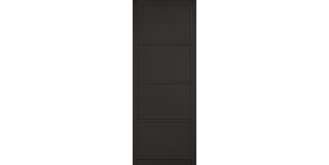 LPD Soho 4 Panel Black Primed Internal Door