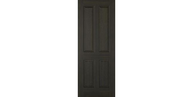 LPD Regency 4 Panel Pre-Finished Smoked Oak Internal Door